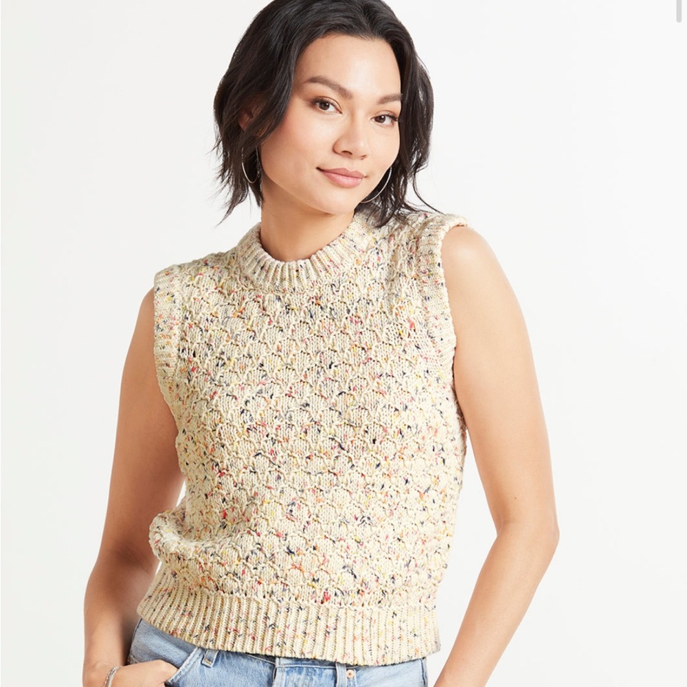 French Connection Kasper Textured Sleeveless Vest
